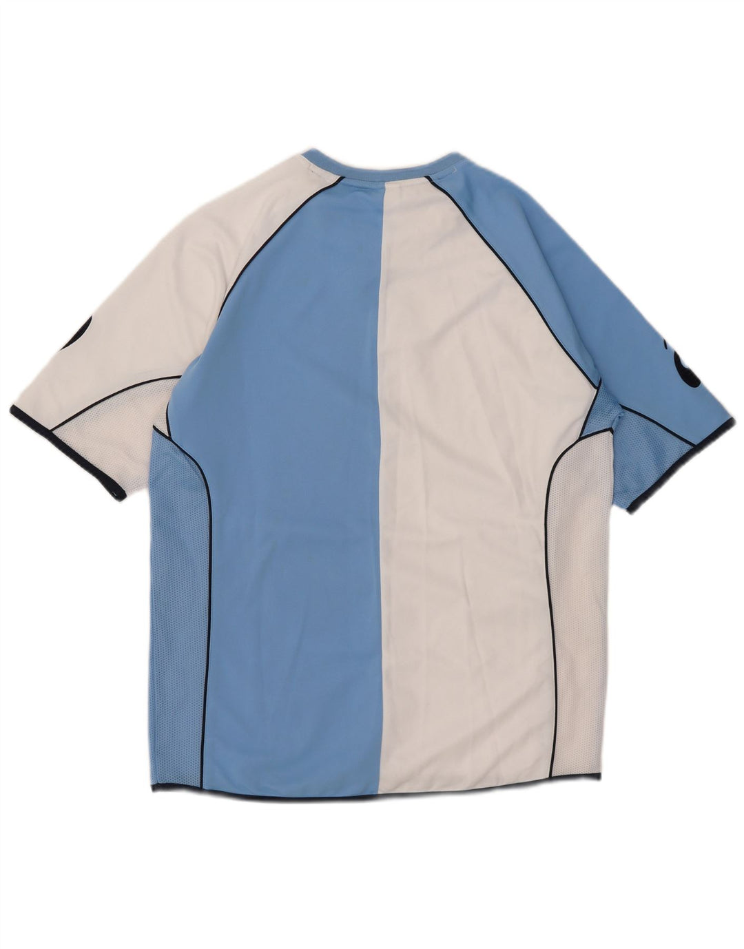 Asics Hombre Camiseta Gráfica Top Azul Medio Colorblock Poliéster