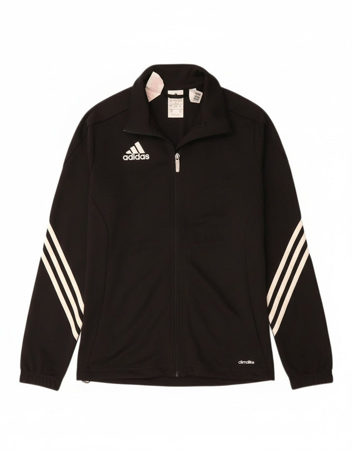 Adidas Chicos Climalite Chándal Top Chaqueta 13-14 Años Negro Poliéster