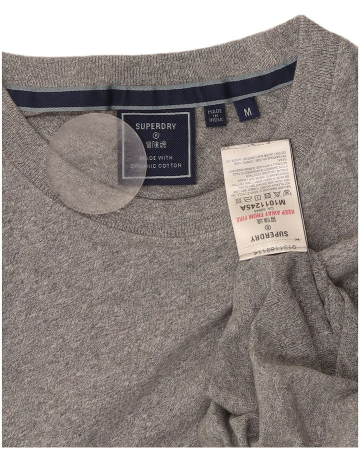 SUPERDRY Camiseta para mujer Top UK 40 Algodón gris medio