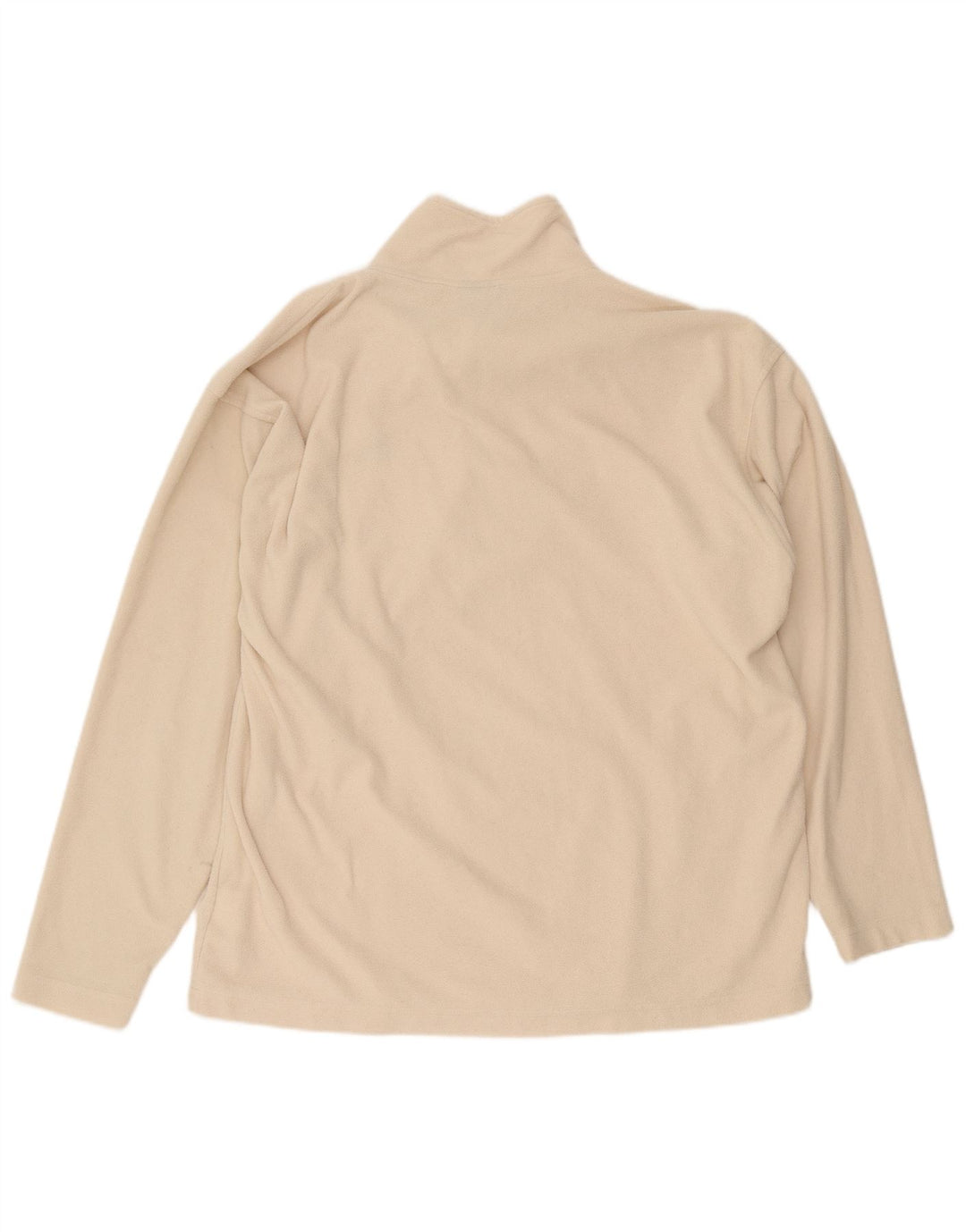 Kappa Jersey de forro polar con cremallera y cuello para hombre 2XL Poliéster beige
