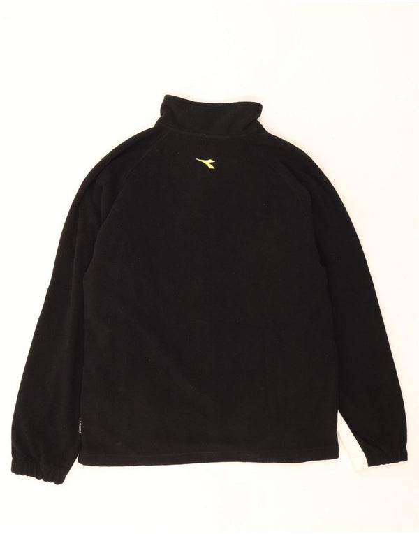 Diadora Chaqueta polar para hombre UK 40 Large Poliéster color negro