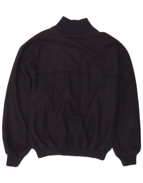 Navigare Chaqueta Bomber para Hombre UK 40 Grande Lana Azul Marino