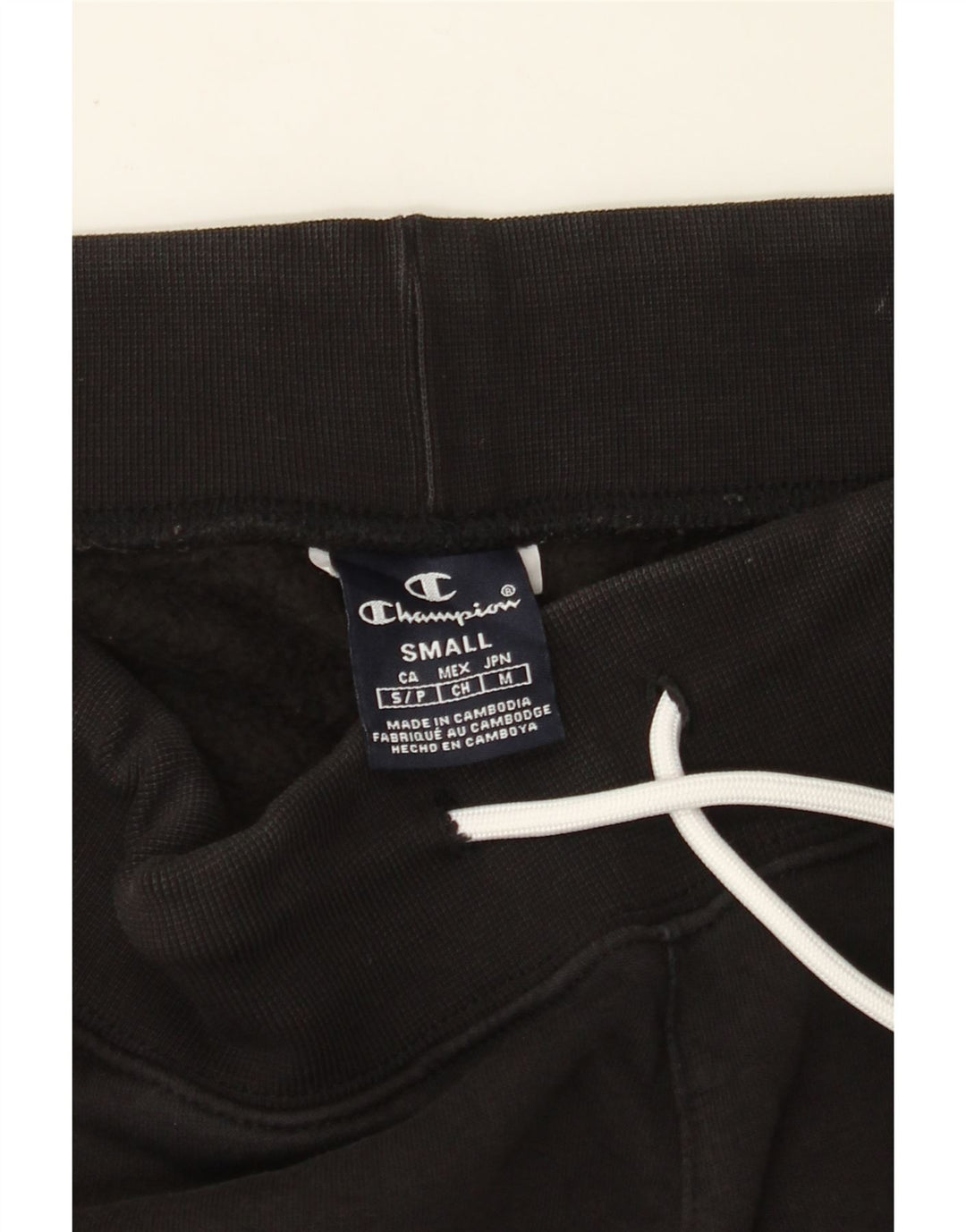 CHAMPION Pantalones de chándal con estampado gráfico para hombre Joggers Small Black Colourblock