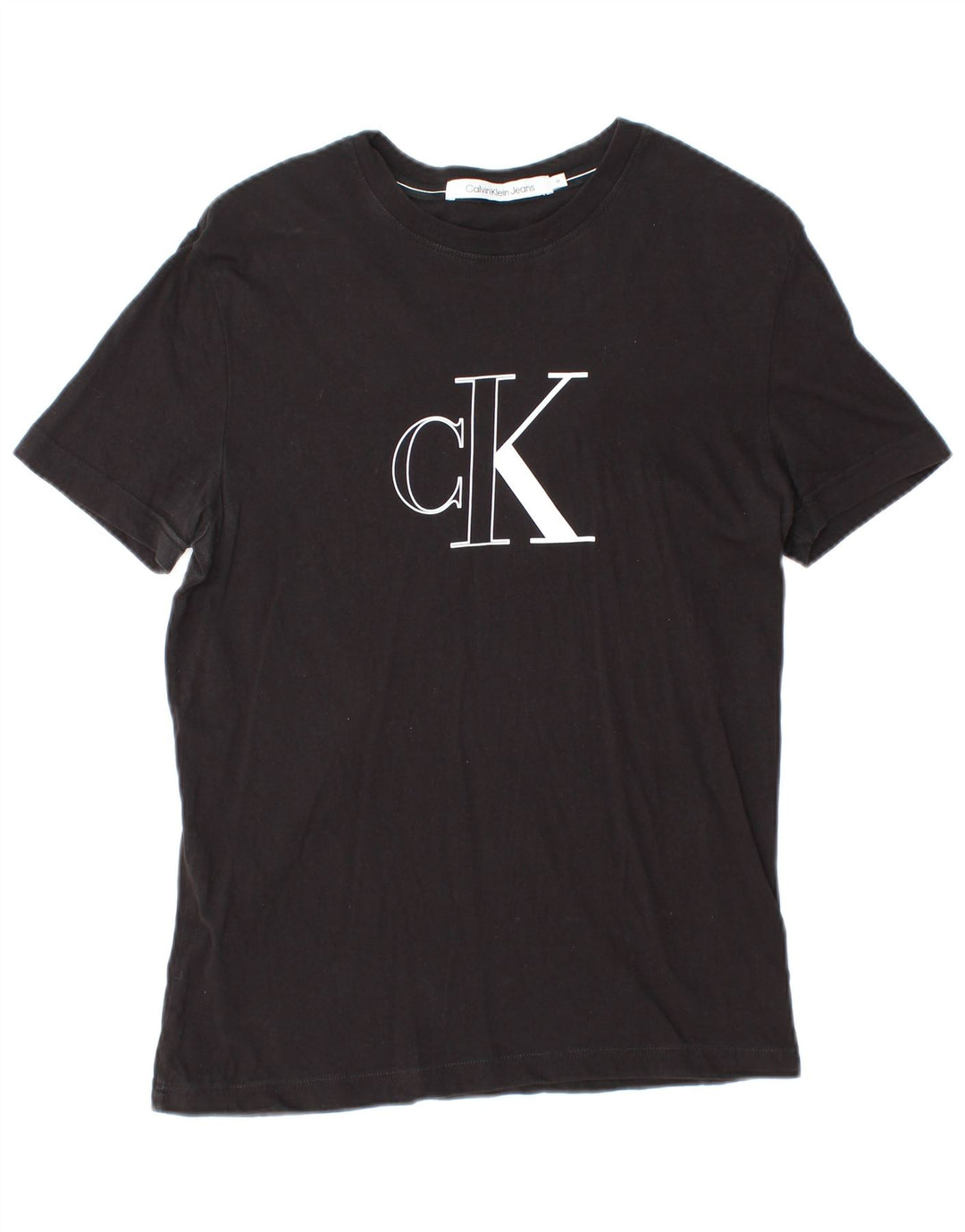 CALVIN KLEIN JEANS Camiseta gráfica para hombre Top Medium Black