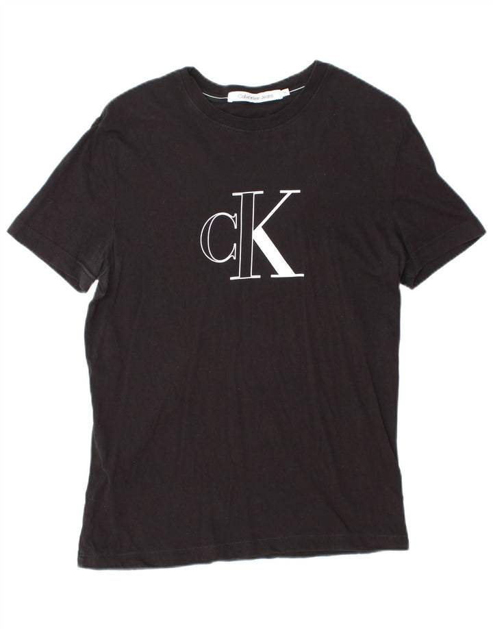 CALVIN KLEIN JEANS Camiseta gráfica para hombre Top Medium Black