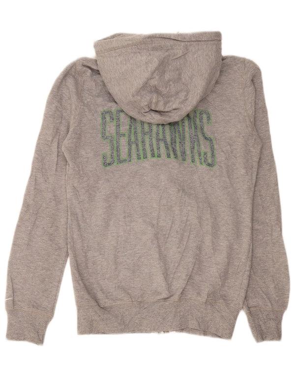 Nike Seattle Seahawks Zip Sudadera con capucha para mujer UK 10 Small Grey Flecked