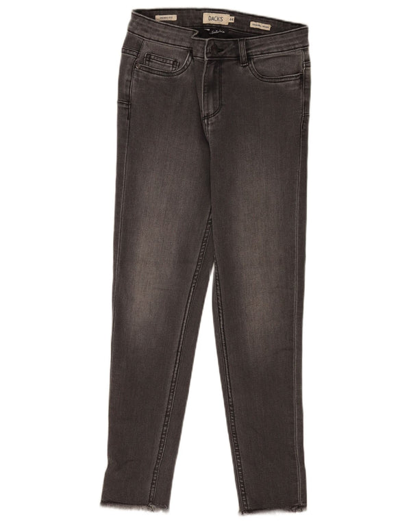 Dack's Jeans ajustados para mujer IT 44 Medium W28 L25 Gris