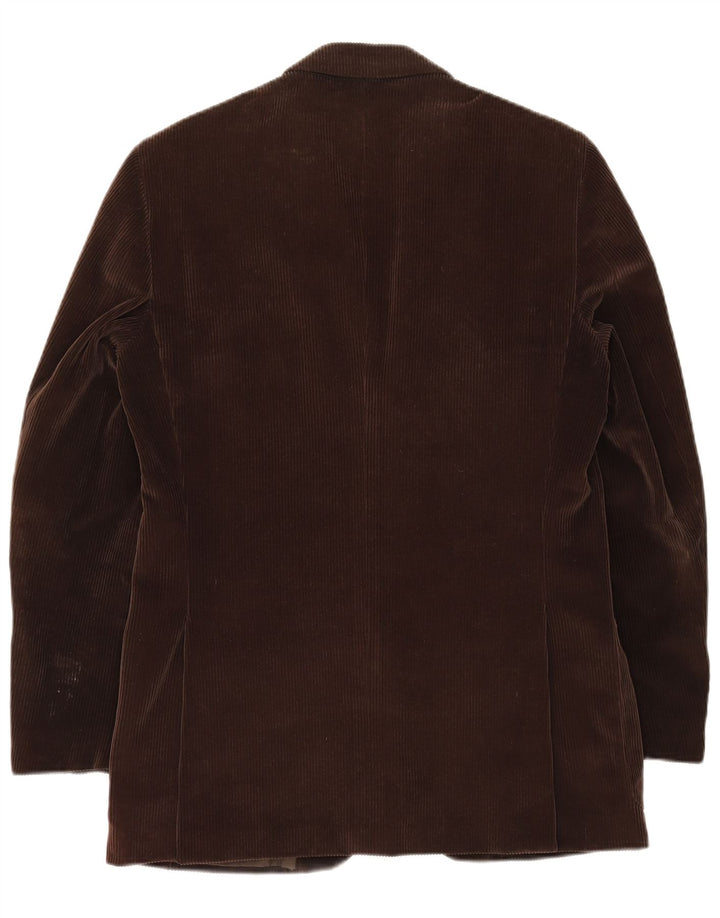 Velluto Duca Visconti Chaqueta tipo blazer de 3 botones para hombre IT 48 Marrón medio
