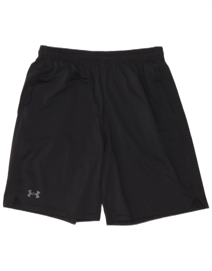 Under Armour Pantalones cortos deportivos para hombre poliéster negro grande