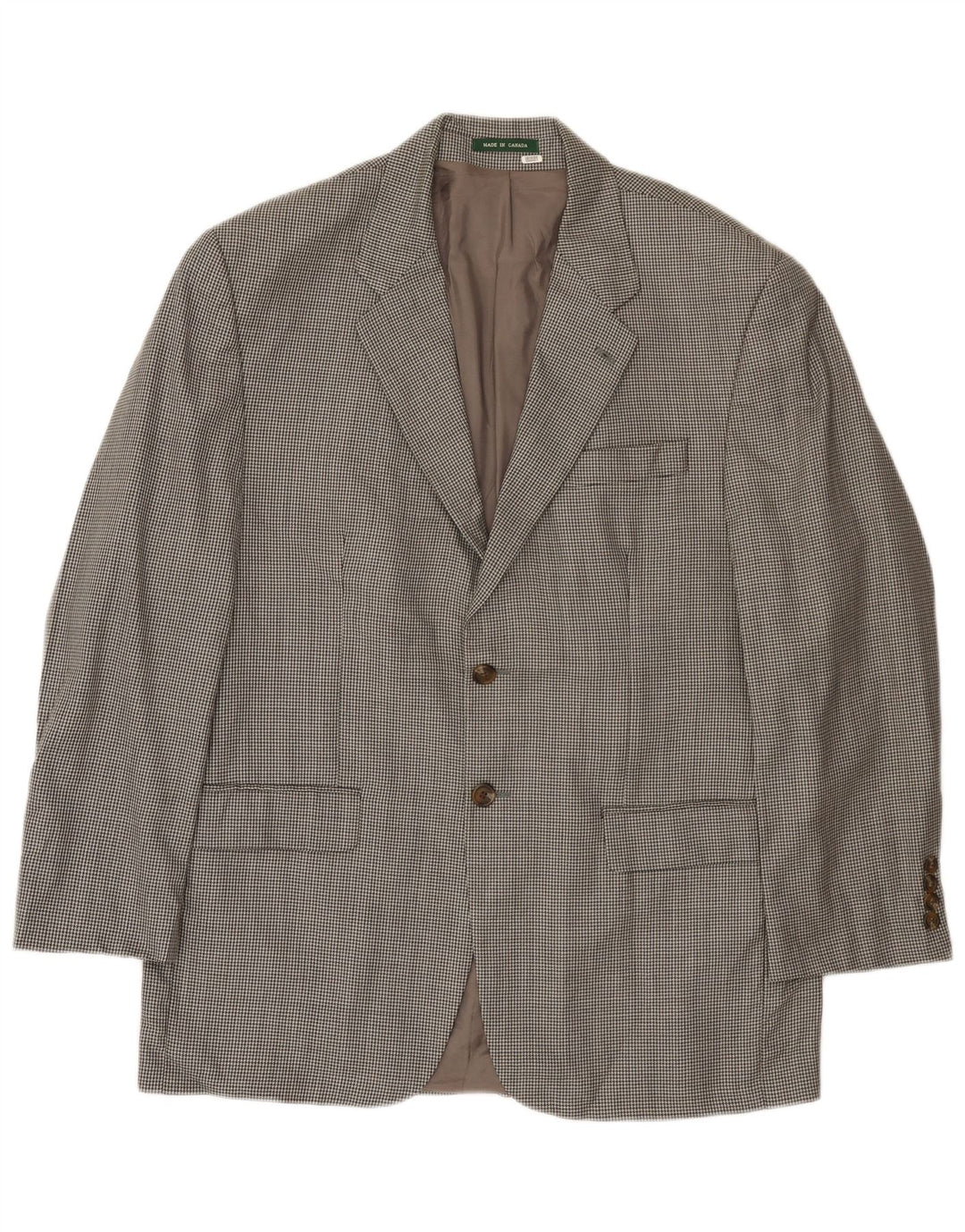 Ralph Lauren Chaqueta tipo blazer de 2 botones para hombre UK 42 Large Grey Houndstooth