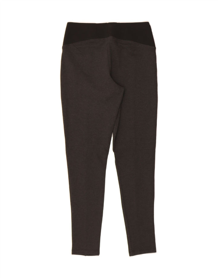 MARKS & SPENCER Womens Leggings UK 12 Medium Grey Colourblock Viscose Vintage Marks & Spencer and Second-Hand Marks & Spencer from Messina Hembry 