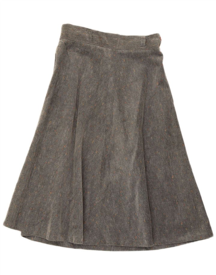 BRUGI Falda acampanada para mujer W28 Algodón moteado gris medio