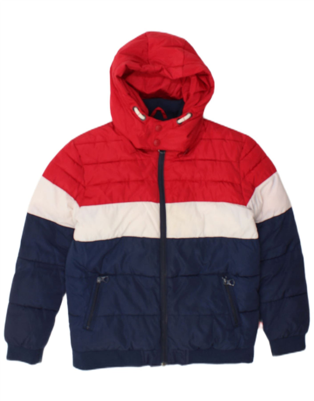 Levi's Chaqueta acolchada con capucha para niños 11-12 años Azul marino Colorblock