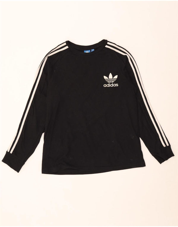 Adidas Hombre Top Manga Larga Medio Negro Algodón