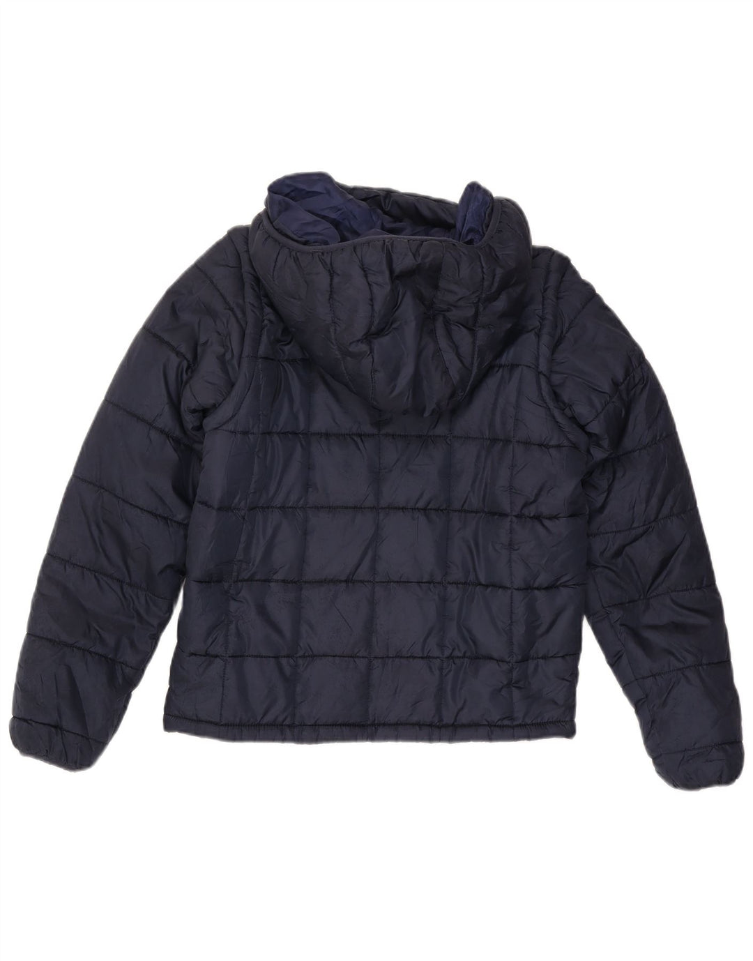 Kappa - Chaqueta acolchada con capucha para hombre, talla XL, poliéster, color azul marino