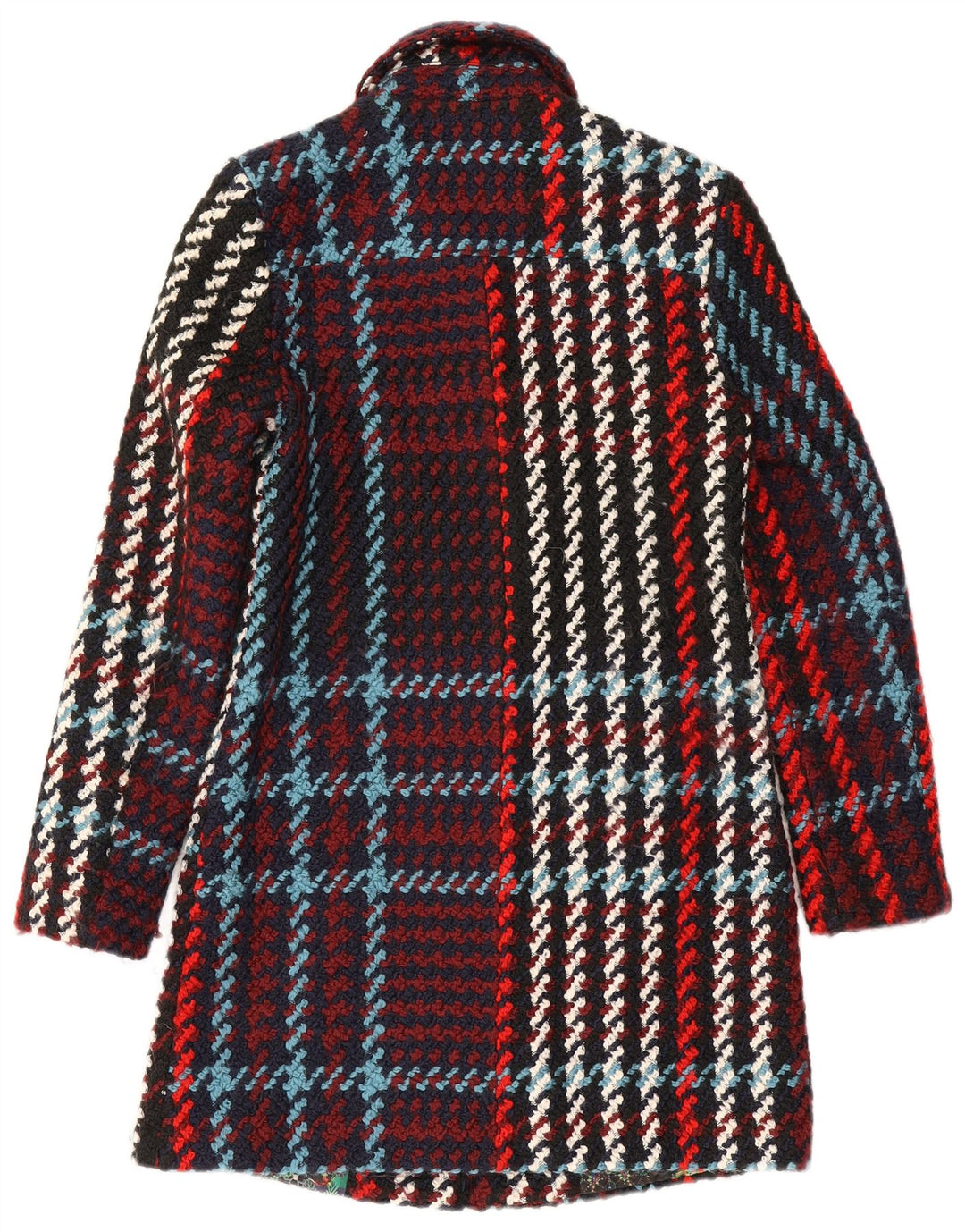 Abrigo Desigual para mujer EU 36 Acrílico a cuadros multicolor pequeño