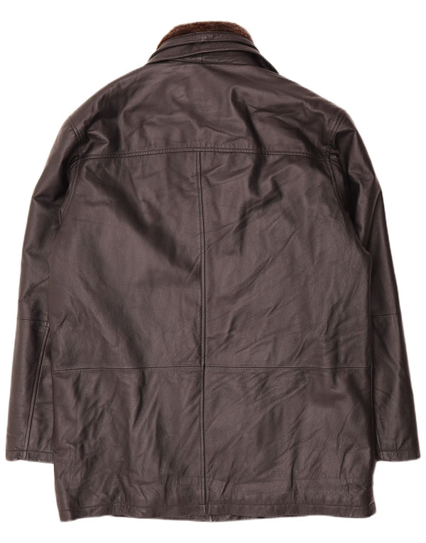 JCC Chaqueta de cuero para hombre IT 54 2XL Negro