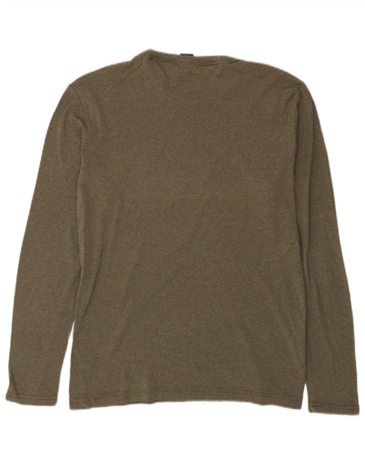 G-Star Hombre Top Manga Larga Algodón Caqui Medio