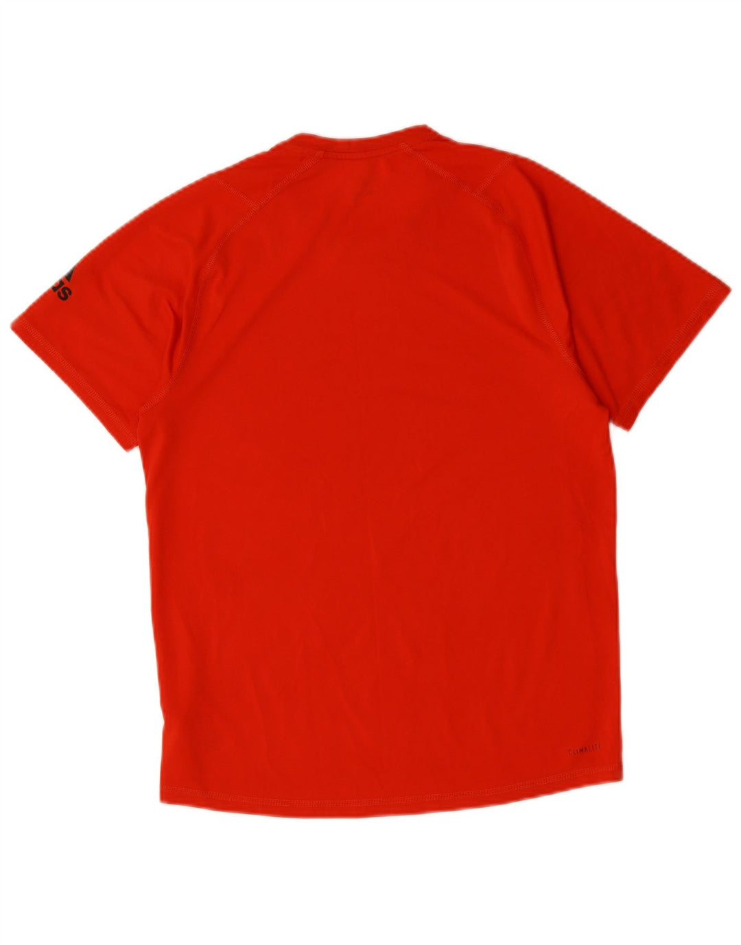 ADIDAS Mens Climalite Graphic Camiseta Top Pequeño Poliéster Rojo