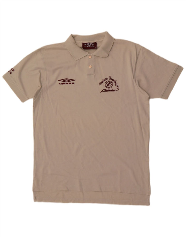 Umbro Polo Gráfico De Algodón Blanco Medio Para Hombre