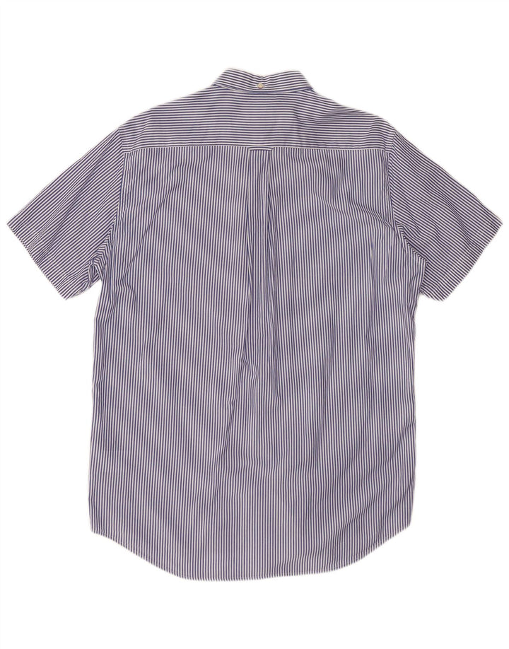 Camisa GANT de corte regular para hombre, talla 41/42 16 1/2 grande, azul marino con rayas diplomáticas