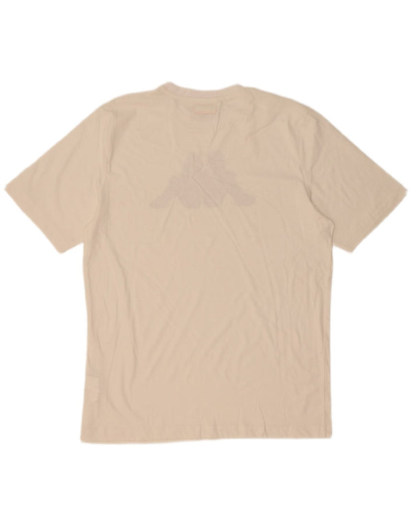 Kappa Hombre Camiseta Gráfica Top XL Blanco Algodón