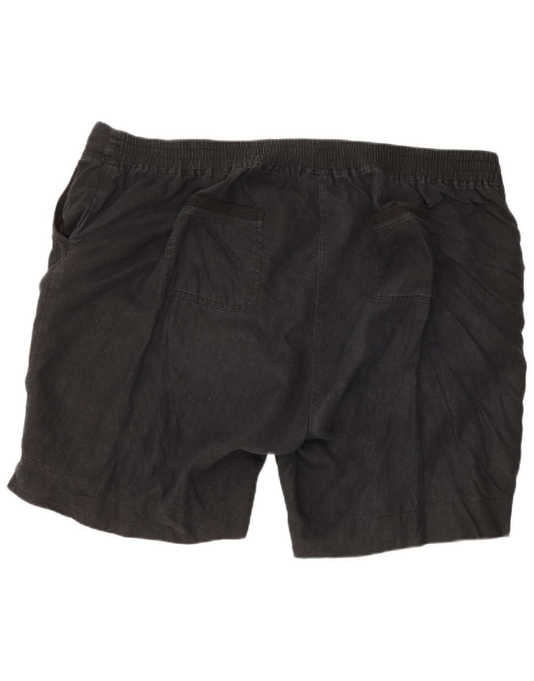 Marks & Spencer Pantalones cortos chinos para hombre W52 5XL Lino negro