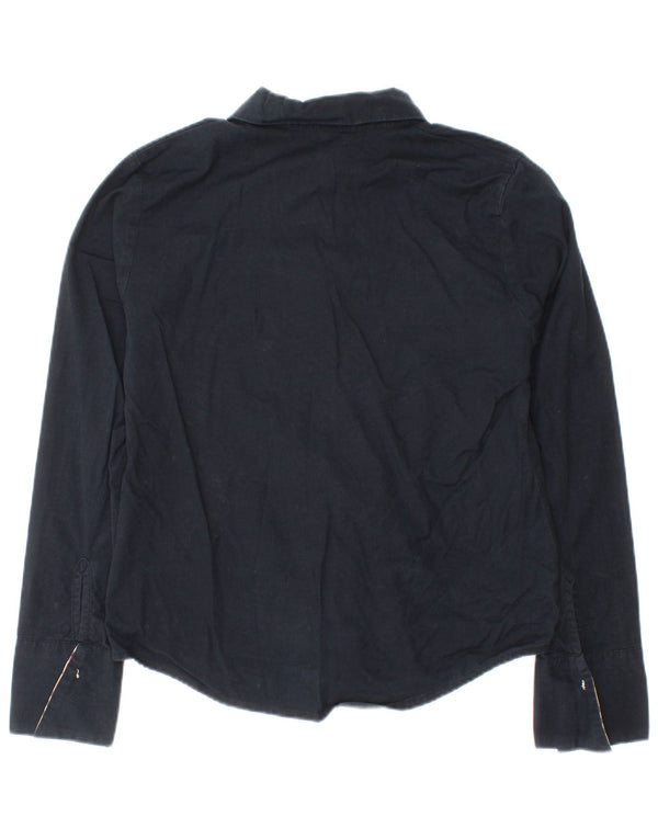 Camisa Burberry Niña 7-8 Años Azul Marino Algodón Clásico