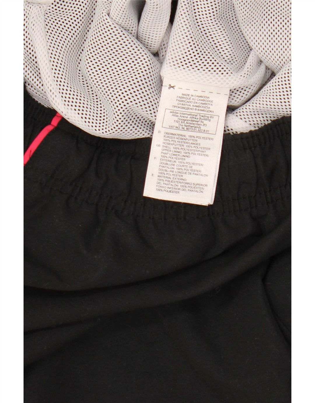 Reebok Pantalón Chándal Hombre XL Negro Poliéster