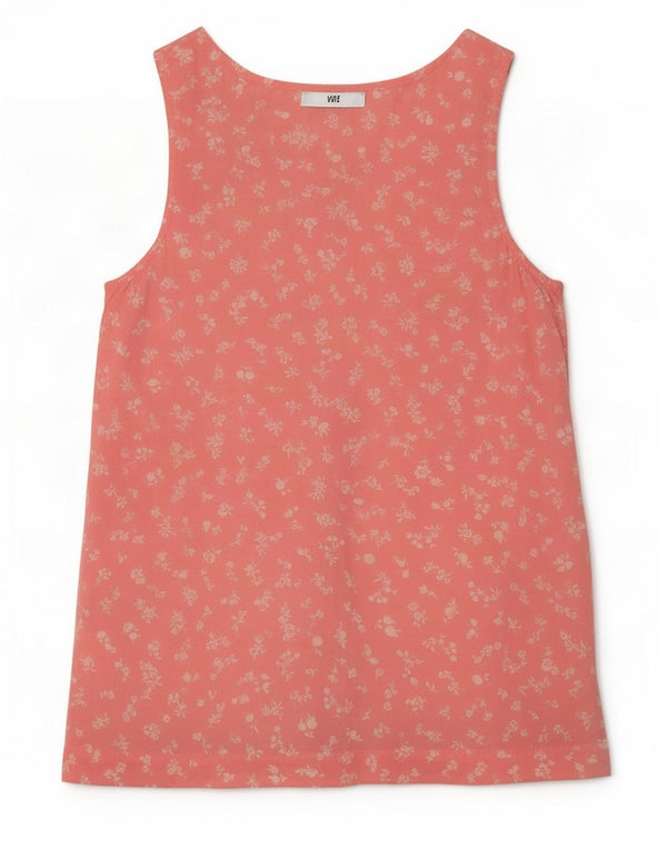 Benetton Blusa Extragrande Sin Mangas para Mujer UK 6 XS Rosa Floral Modal
