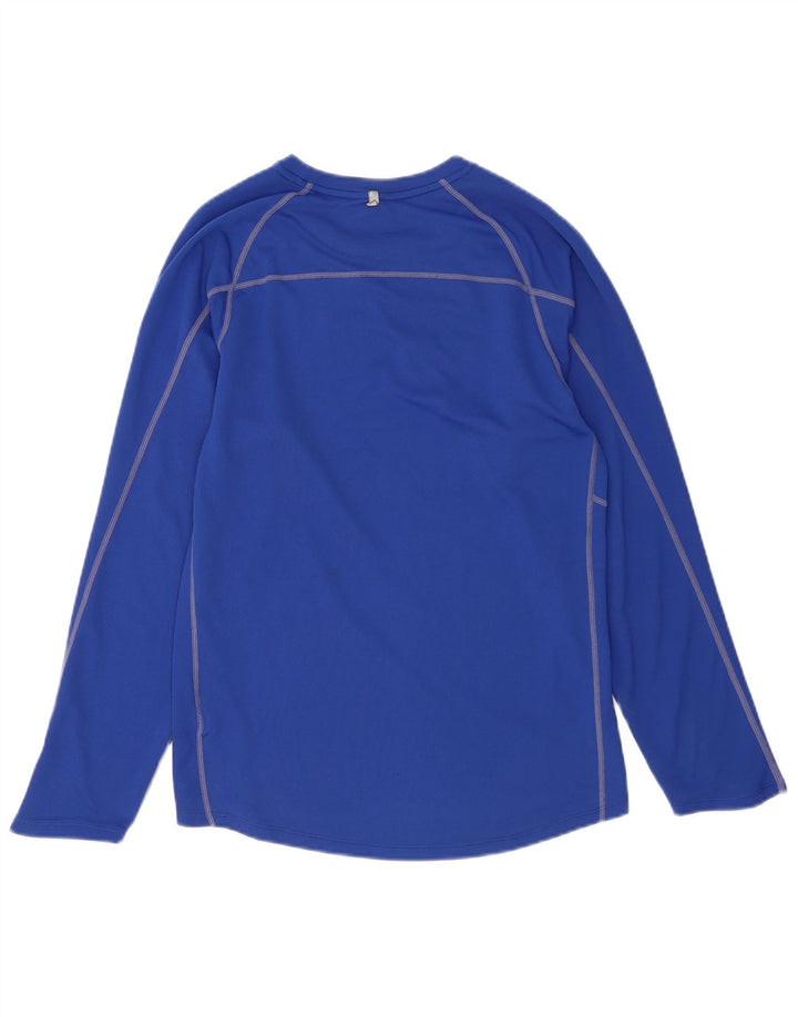 NIKE Hombre Dri Fit Top Manga Larga Poliéster Azul Pequeño