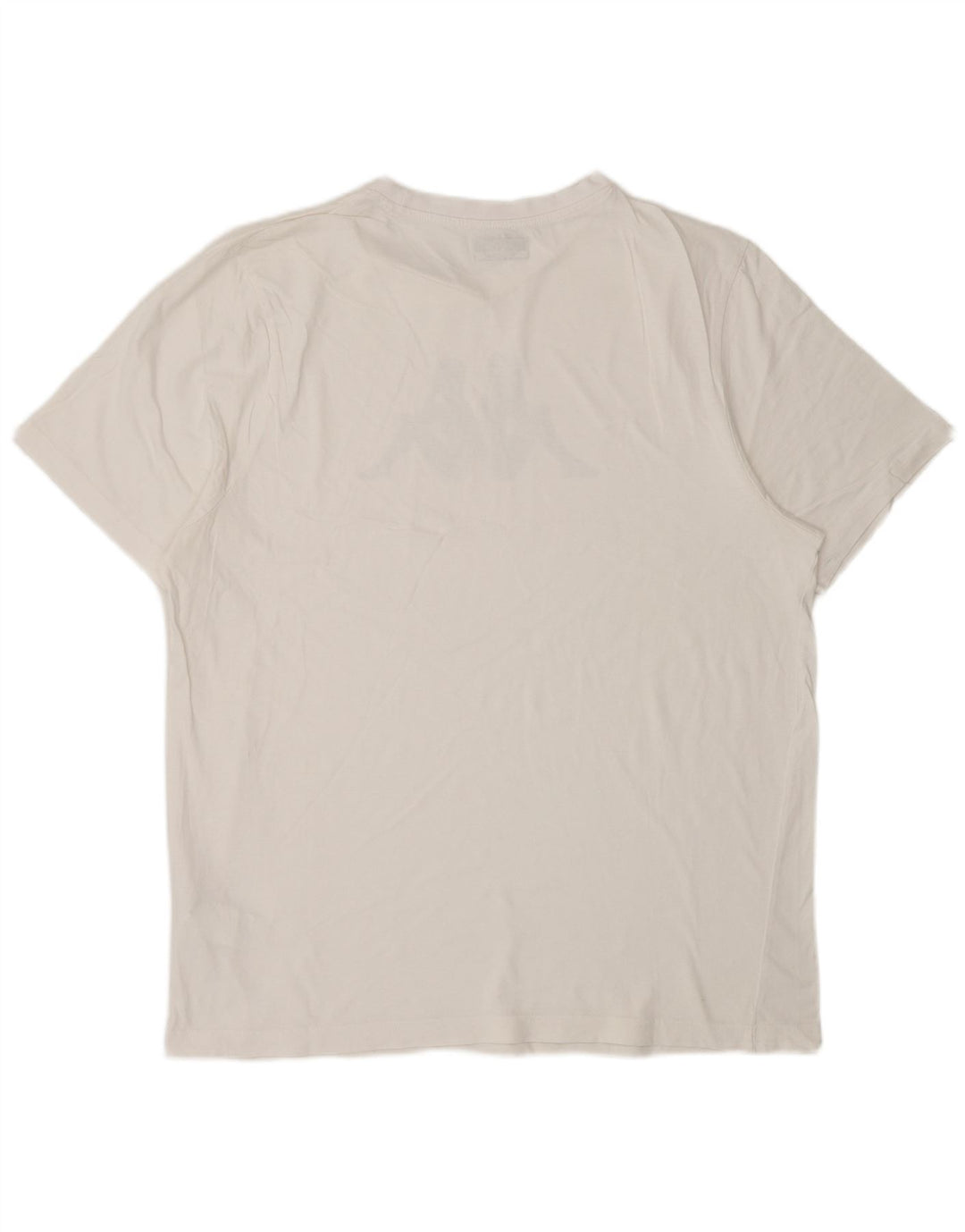 KAPPA Camiseta gráfica para hombre Top XL Algodón blanco