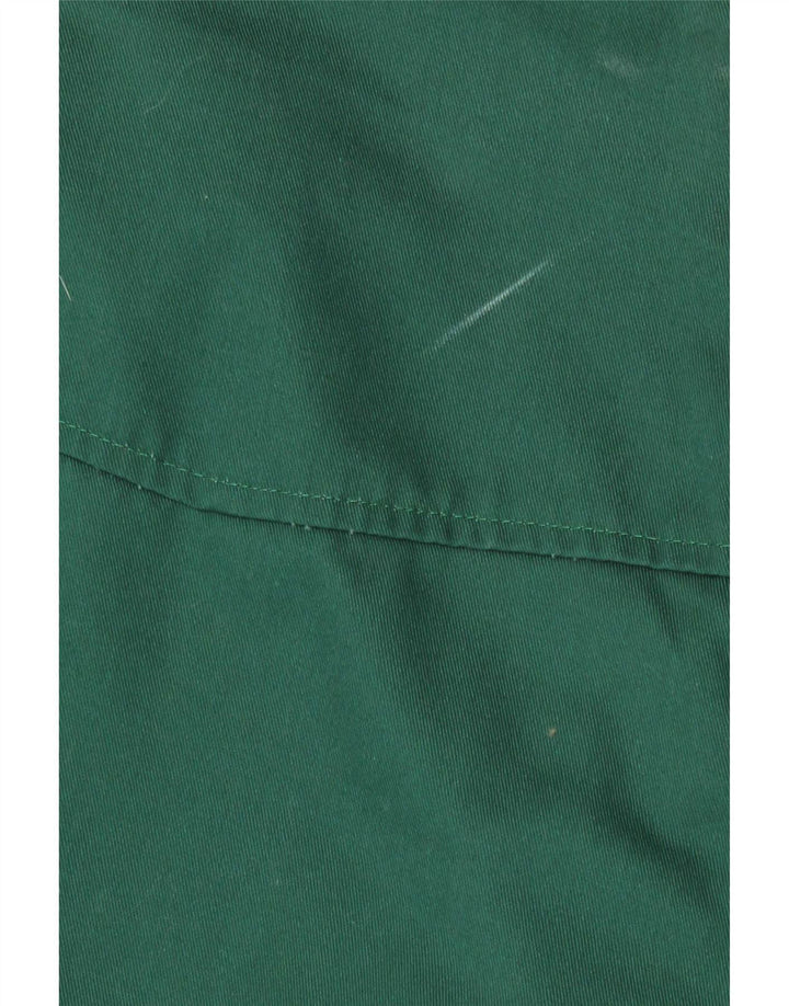 Vintage hombres bomber chaqueta Reino Unido 40 poliéster verde grande