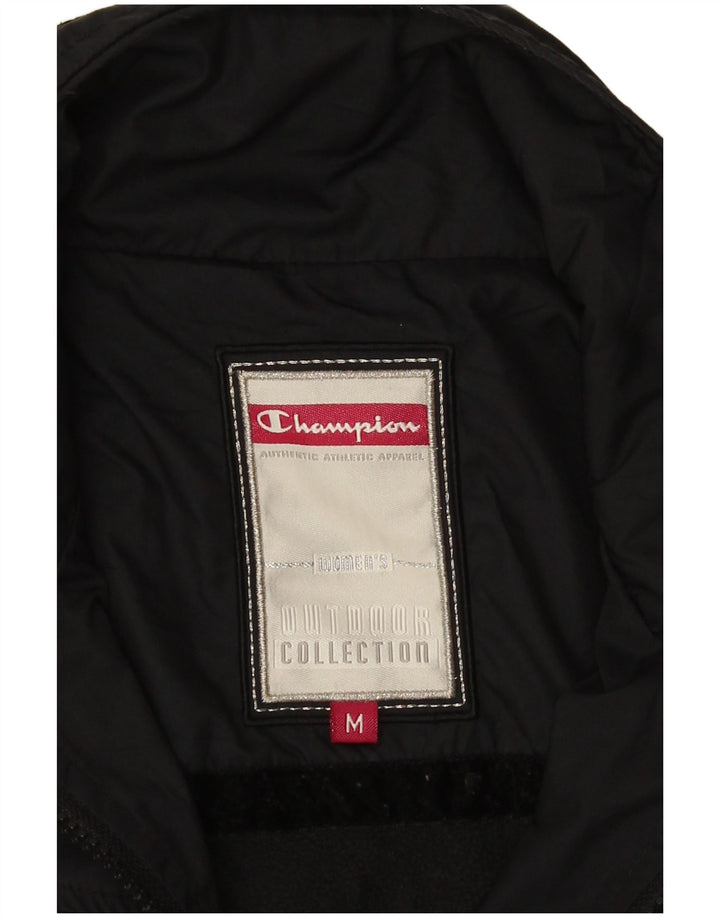 Champion Chaqueta Bomber Con Capucha Para Mujer UK 14 Medium Azul Marino