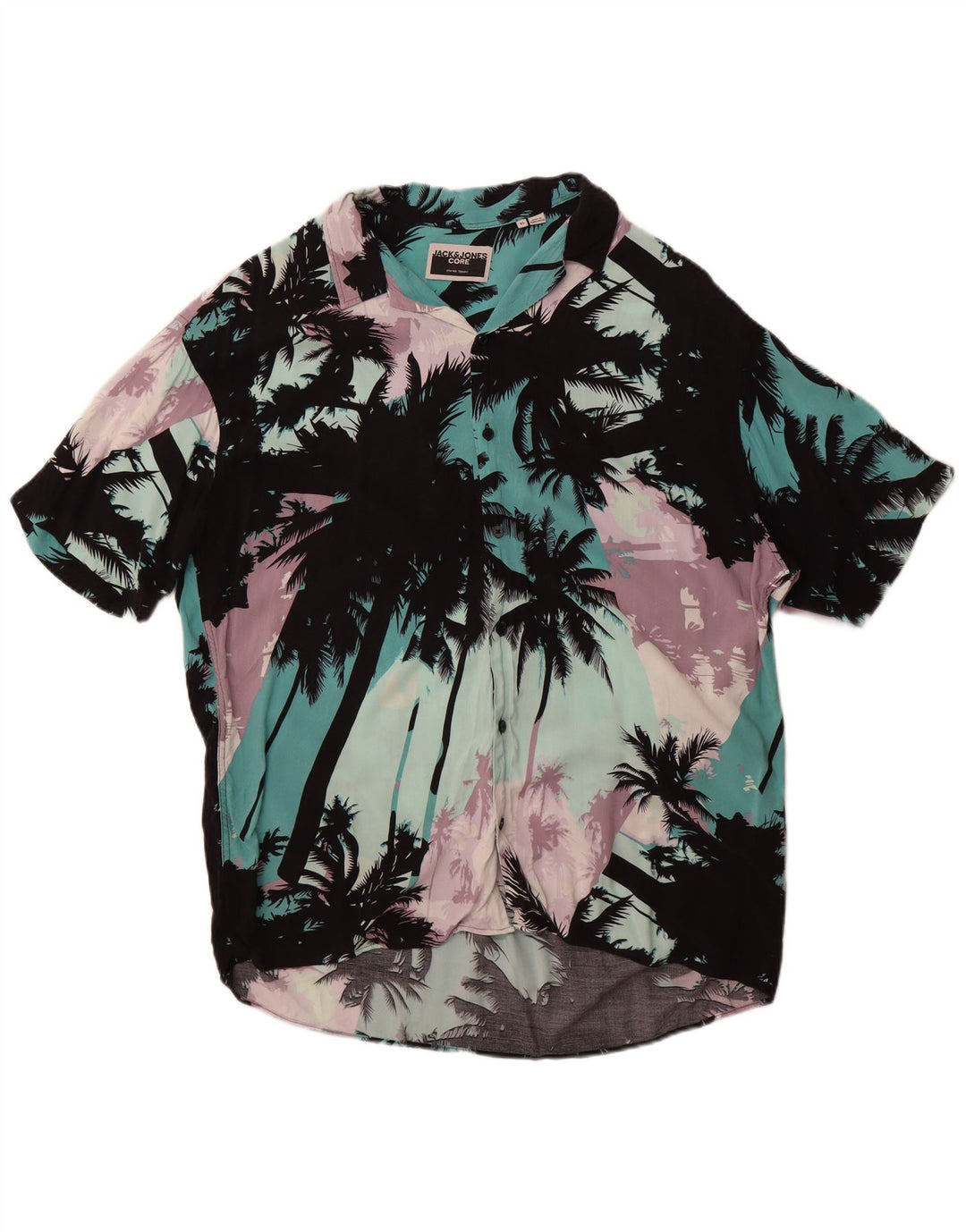 Camisa Jack & Jones Hombre Manga Corta XL Multicolor Floral Hawaiano