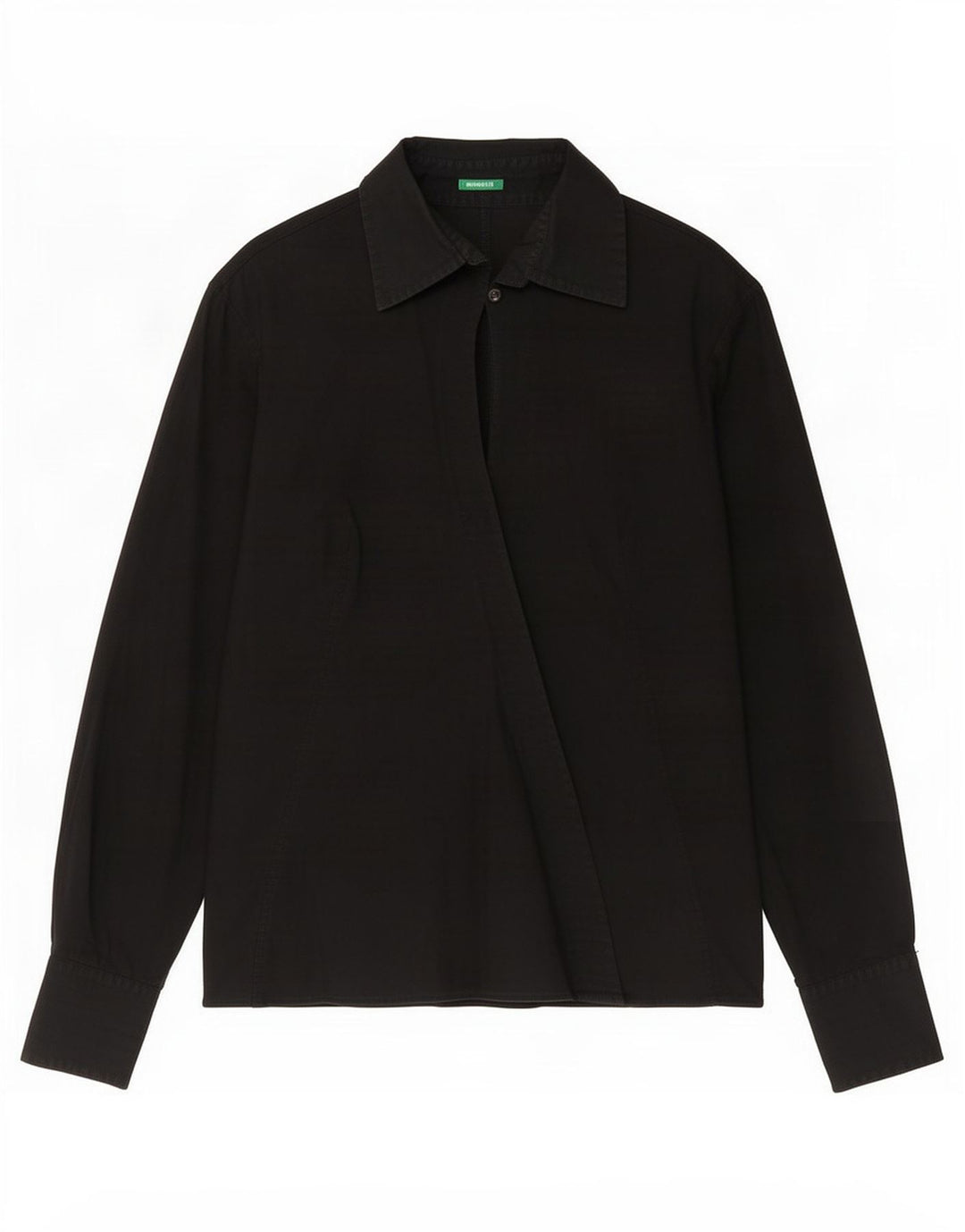 Camisa Benetton Mujer ES 46 Grande Negro