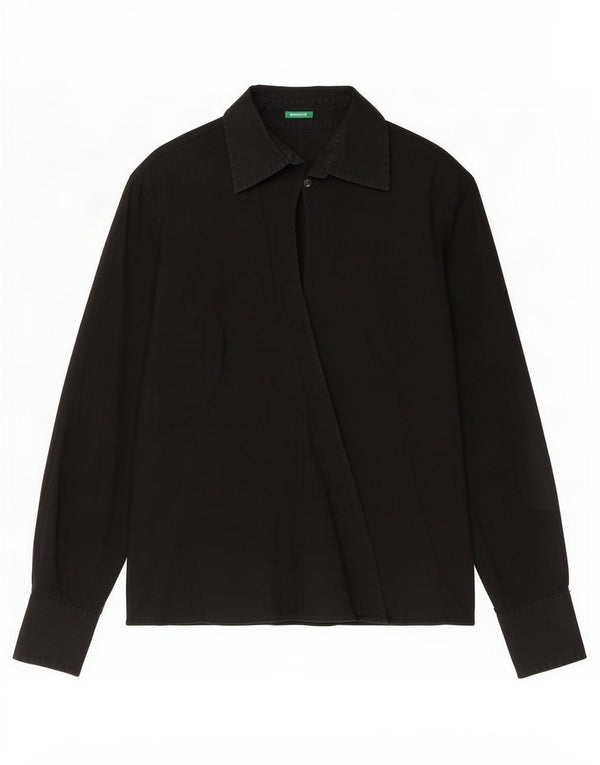 Camisa Benetton Mujer ES 46 Grande Negro
