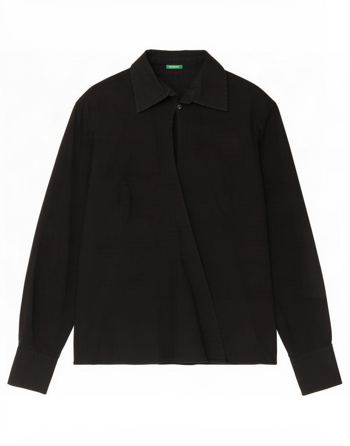 Camisa Benetton Mujer ES 46 Grande Negro