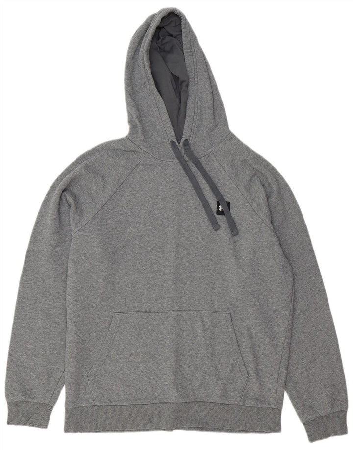 Under Armour Jersey con capucha para hombre de algodón gris medio