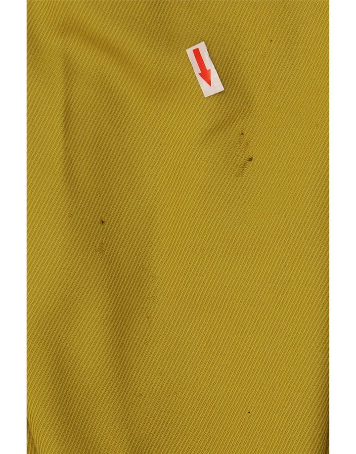 Abrigo vintage de gran tamaño para mujer IT 44 Lana amarilla media