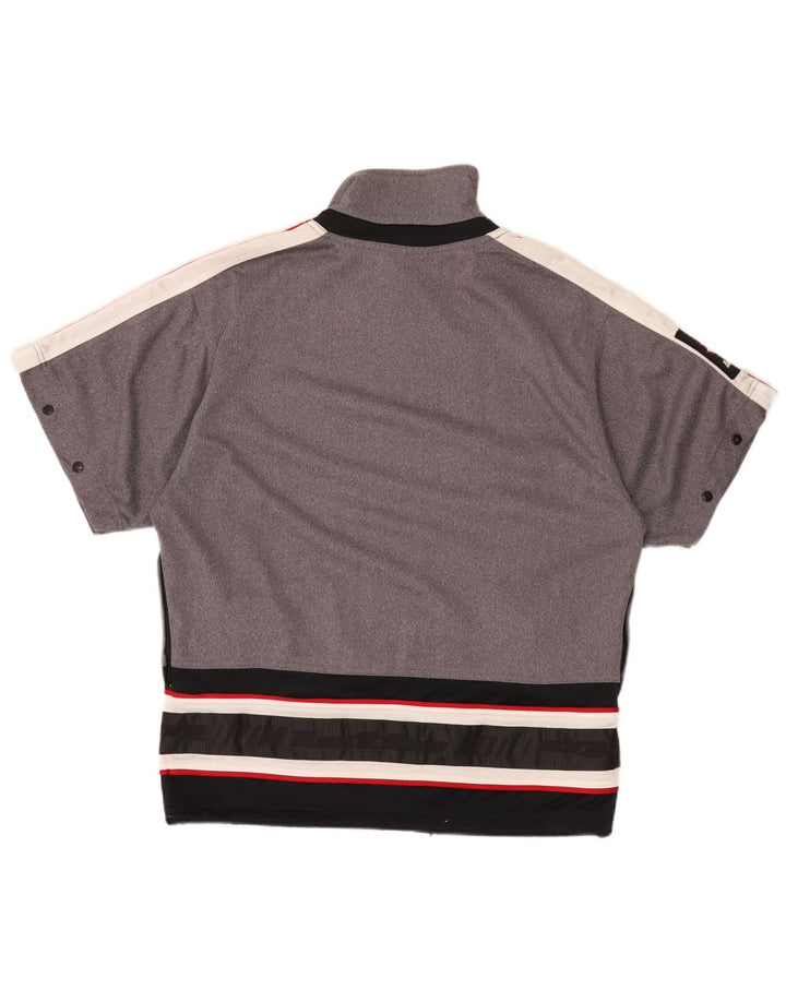 Lotto Hombre Chaqueta De Chándal Con Gráfico Gris Medio Color Block