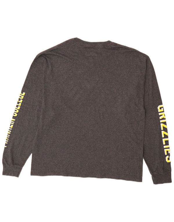 Champion Franklin College Graphic Top manga larga XL algodón gris para hombre