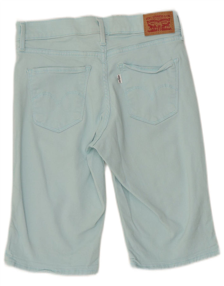 LEVI'S Shorts Vaqueros Mujer W27 Small Turquesa Algodón