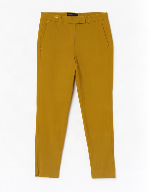 Marks & Spencer Pantalones Chinos Cortos para Mujer UK 10 Small W28 L26 Amarillo