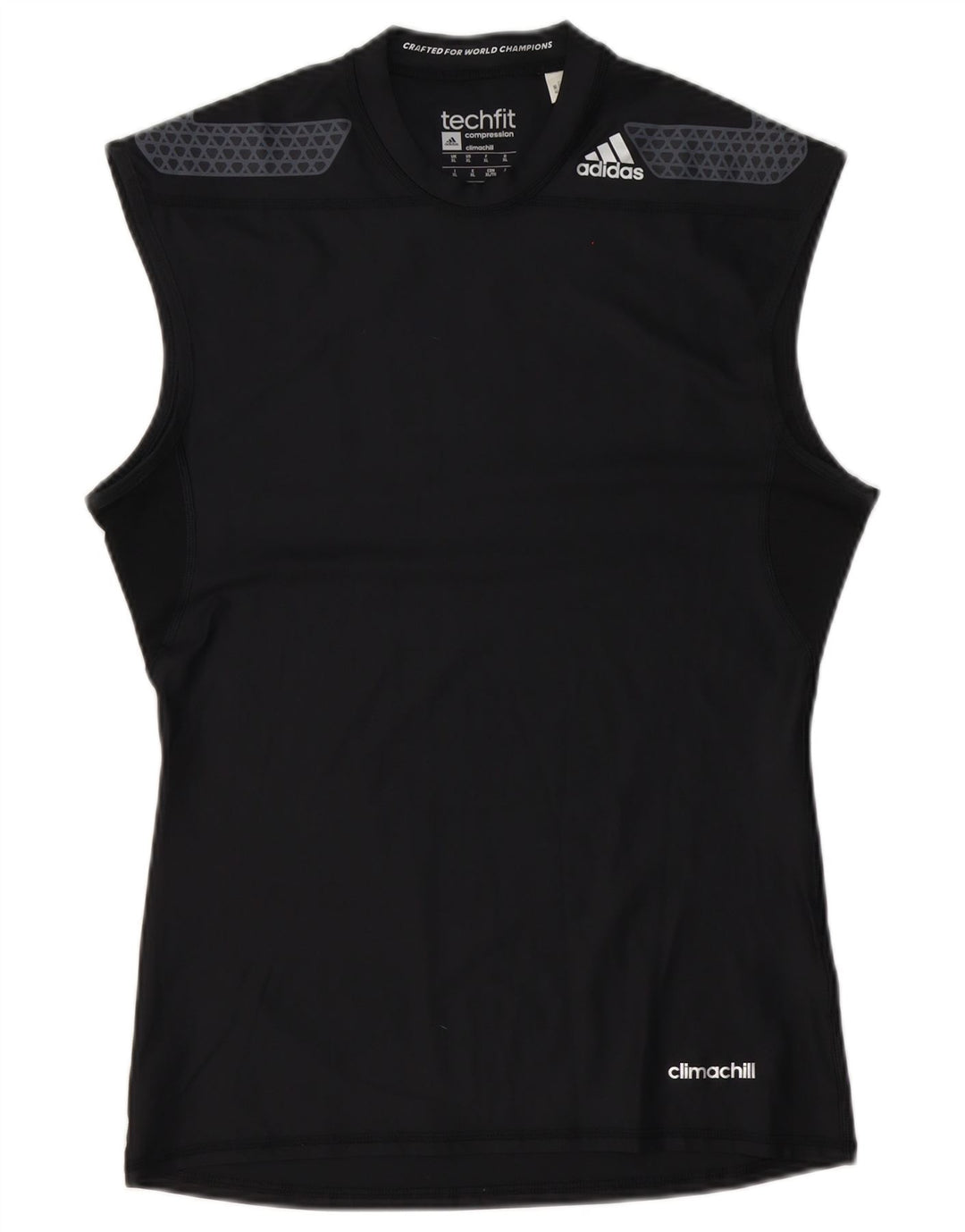 Adidas Hombre Climachill Chaleco Top XL Negro Poliéster