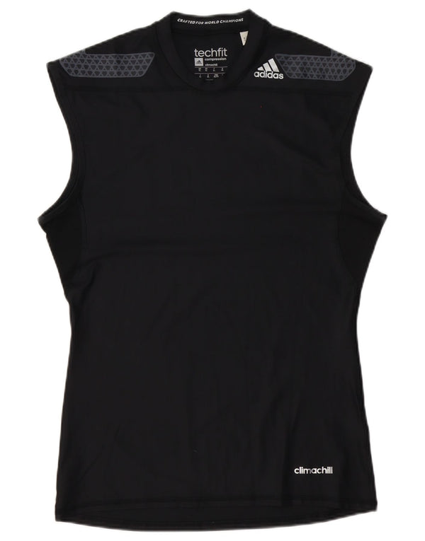 Adidas Hombre Climachill Chaleco Top XL Negro Poliéster