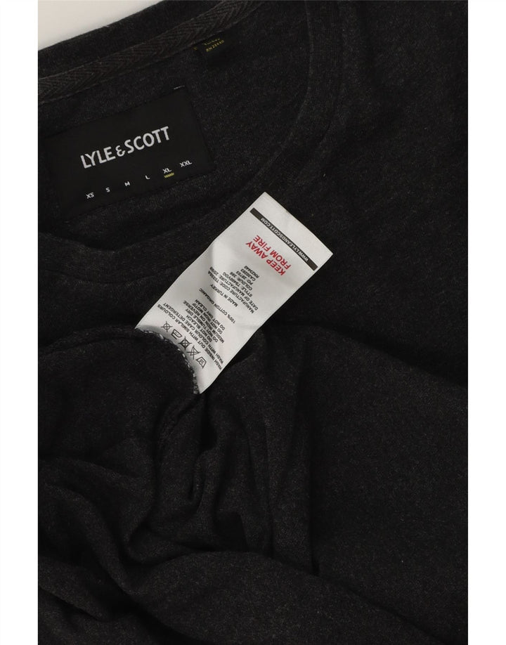 Lyle & Scott Camiseta Hombre Top XL Gris Algodón