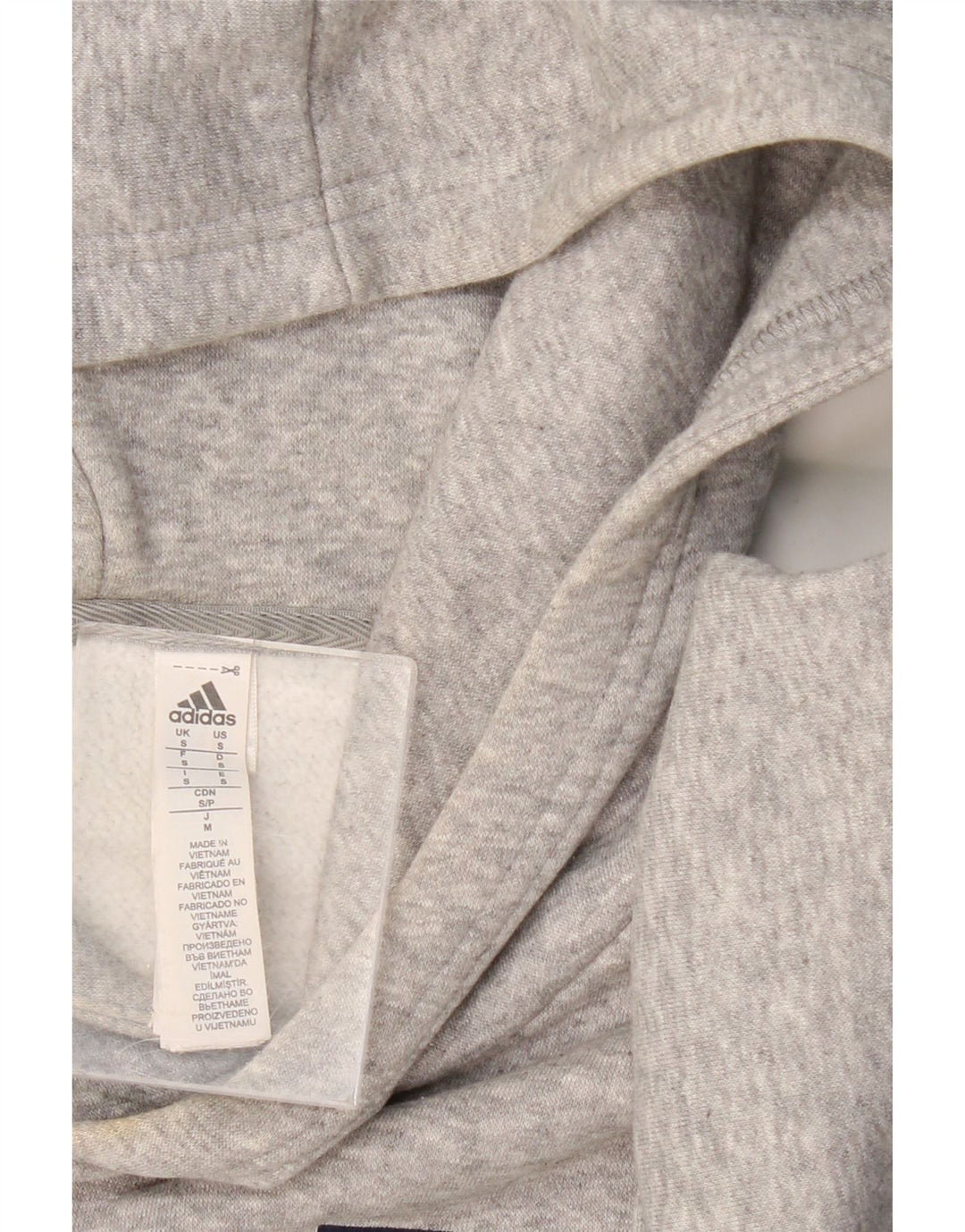 ADIDAS Hombre Graphic Sudadera con capucha Jumper Pequeño Gris Algodón