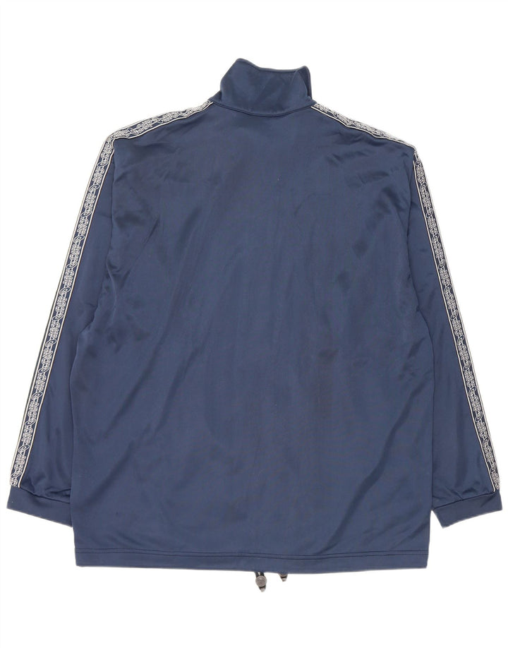 Asics Hombre Graphic Chándal Top Chaqueta Medio Azul Marino
