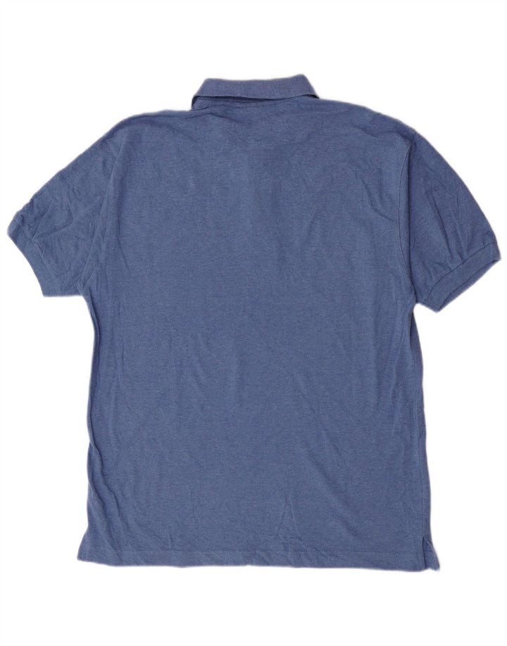Polo Lotto Hombre Grande Azul Algodón